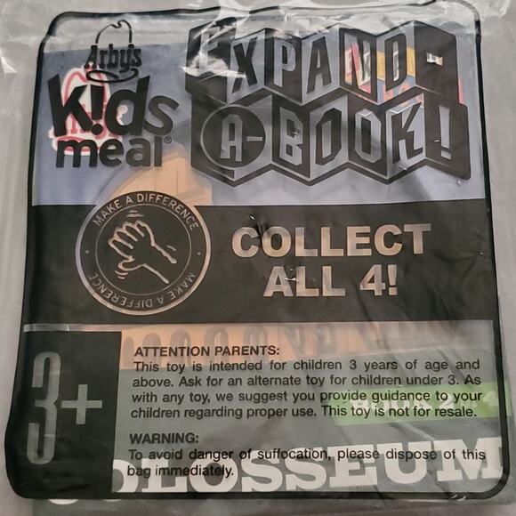 2008 Arbys Expand A Book 2 Kids Meal Toy New in Package - Picture 1 of 2